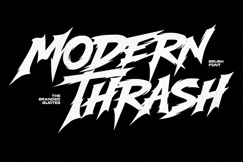 Modern Thrash Czcionka
