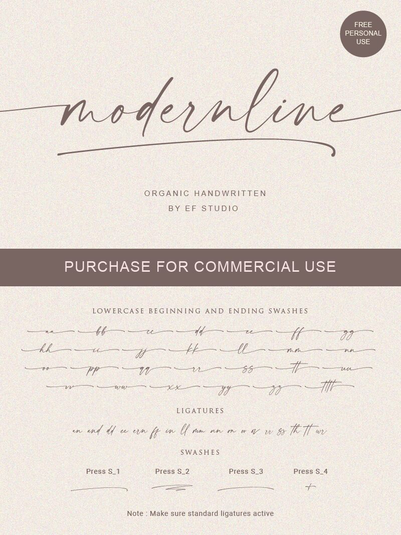 modernline Schriftart
