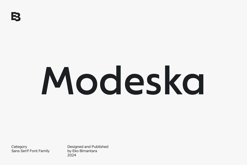 Modeska Schriftart