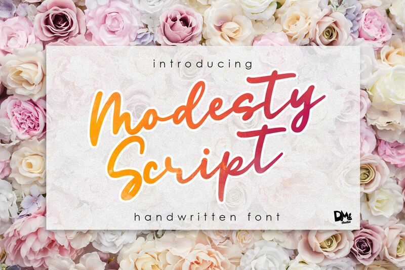 Modesty Script Carattere