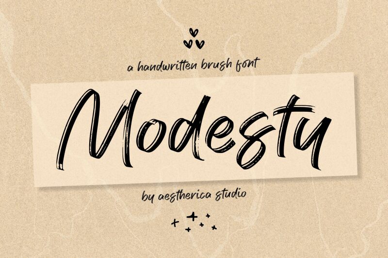 Modesty Schriftart