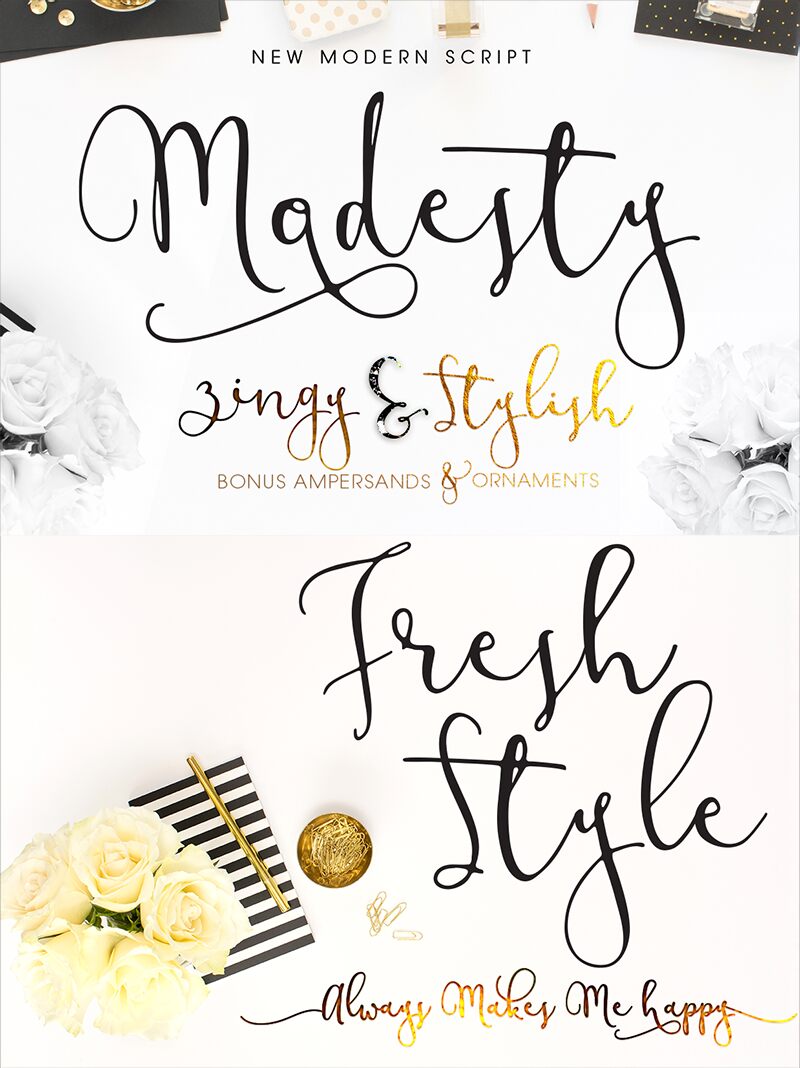 Modesty Schriftart