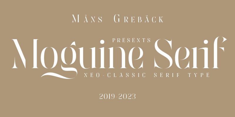 Moguine Serif Schriftart