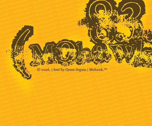 Mohawk Czcionka