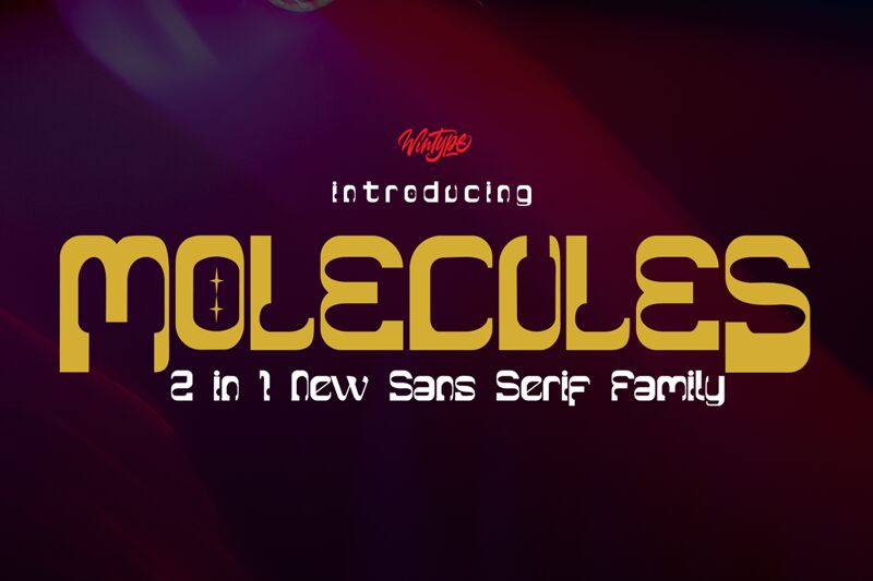 MOLECULES Czcionka