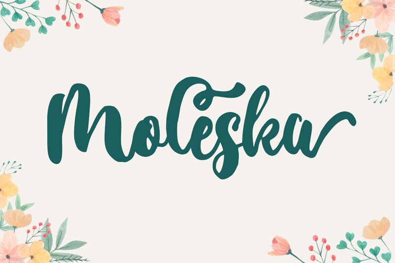 Moleska Schriftart