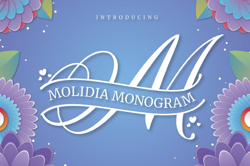 MOLIDIA MONOGRAM Schriftart