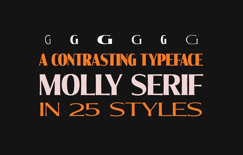 Molly Serif Schriftart