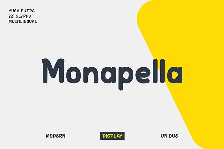 Monapella Schriftart