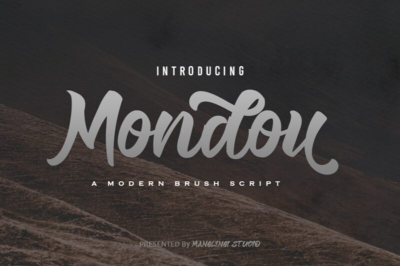 Mondou Schriftart