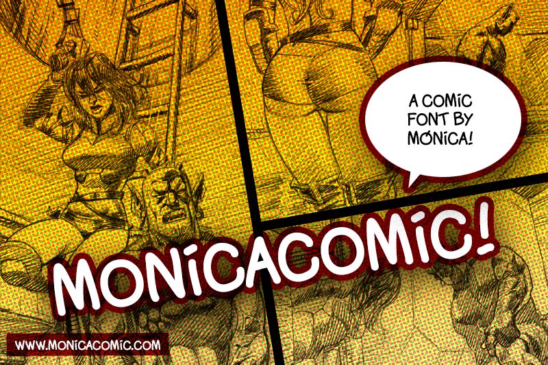 Monicacomic الخط