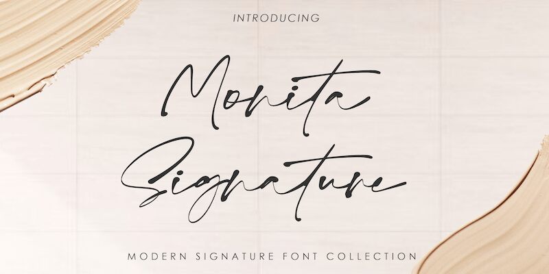 Monita Signature Schriftart