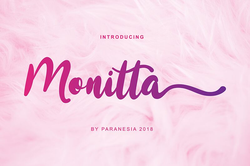 Monitta Schriftart