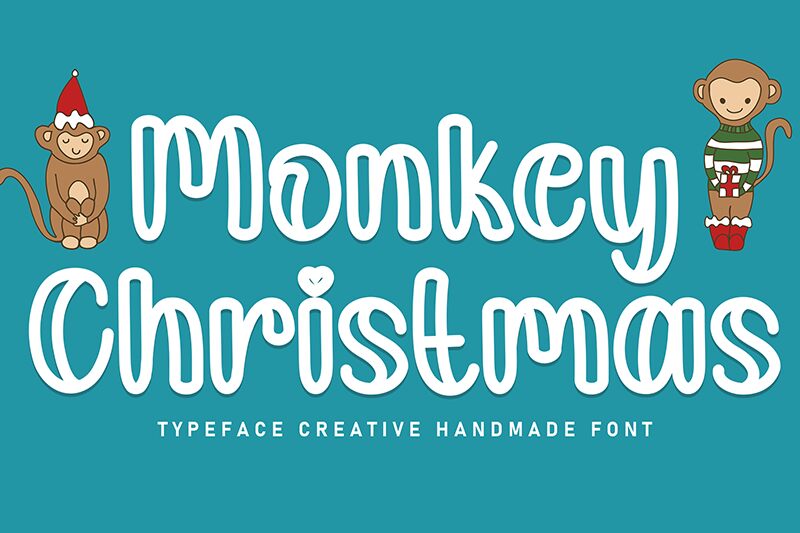 Monkey Christmas Font