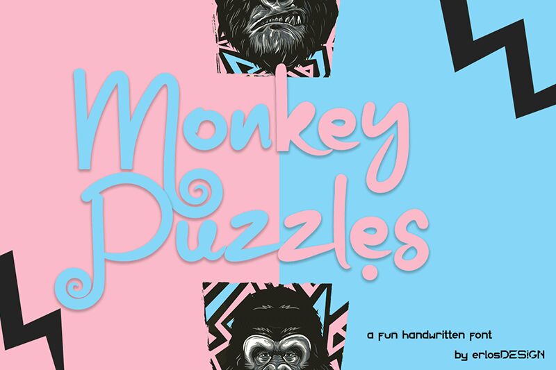 Monkey Puzzles الخط 