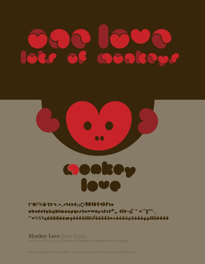 MonkeyLove Font