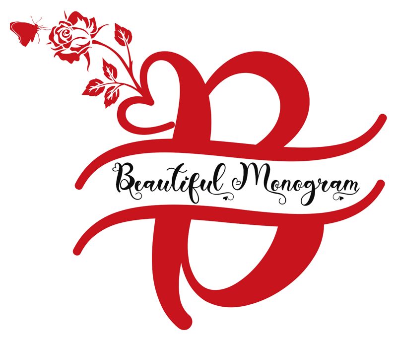 Monogram Butterfly Schriftart