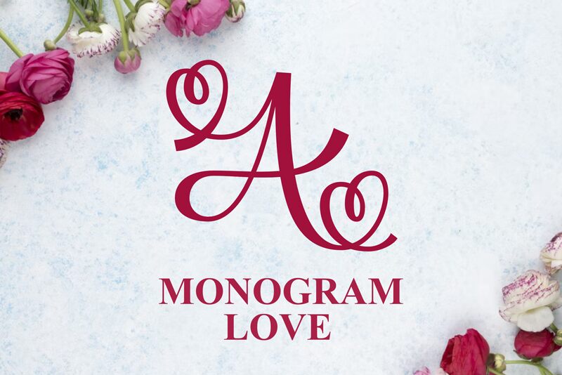 monogram love Carattere