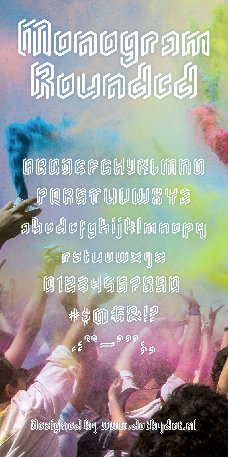 Monogram Rounded Schriftart