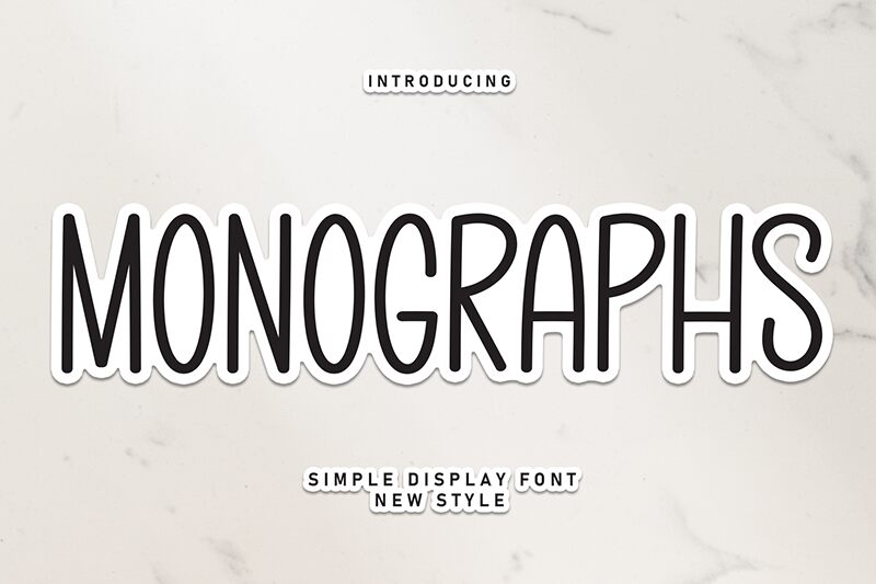 Monographs Druh písma