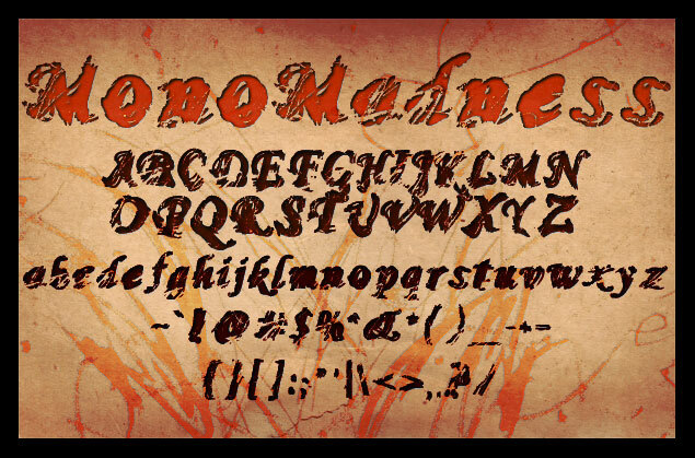 MonoMadness Schriftart