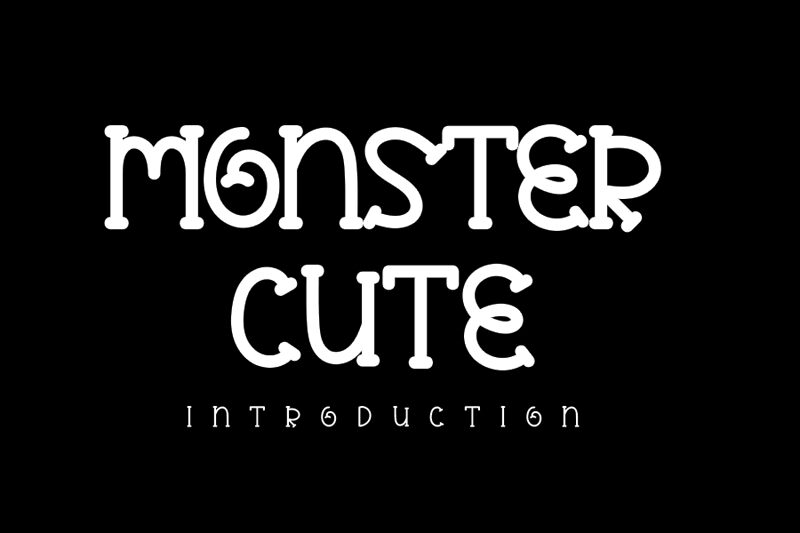 MONSTER CUTE Шрифт