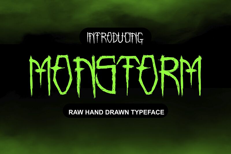 MONSTORM Schriftart