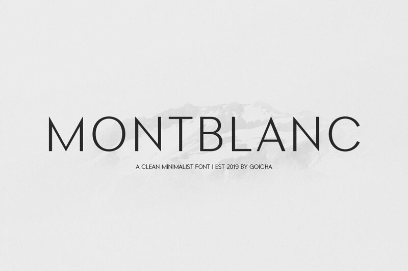 Montblanc Schriftart