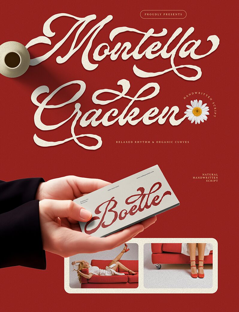 Montella Cracken — Prezentace písma