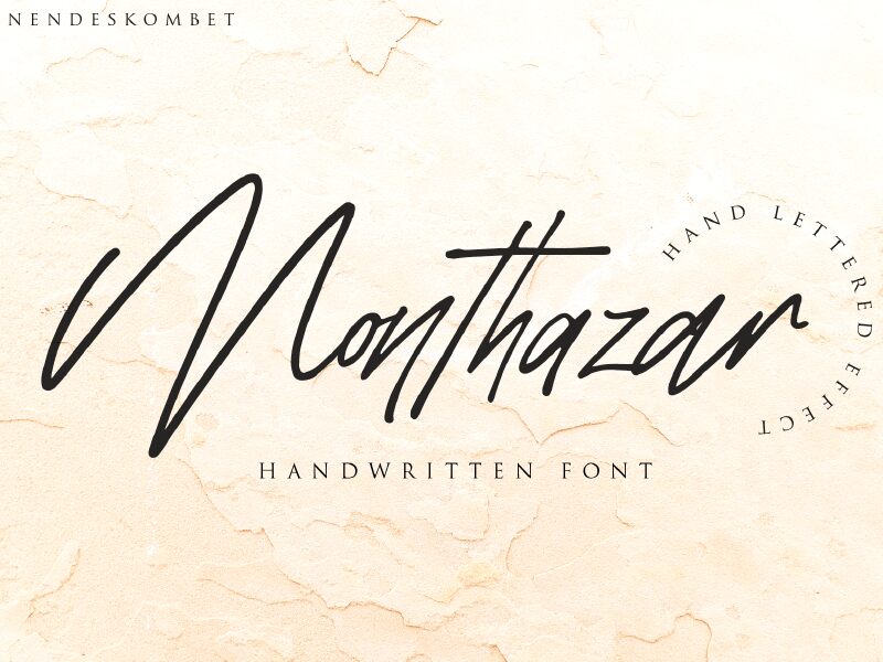 Monthazar Schriftart