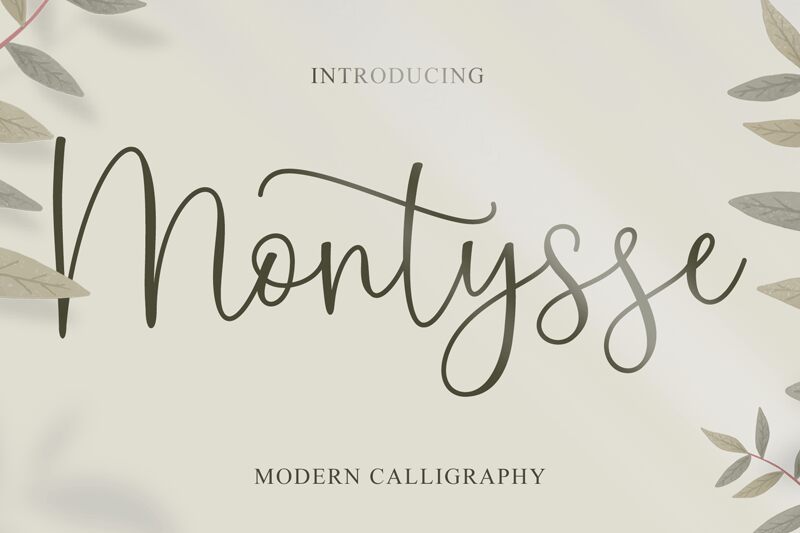 Montysse Schriftart
