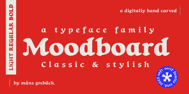 Moodboard Schriftart