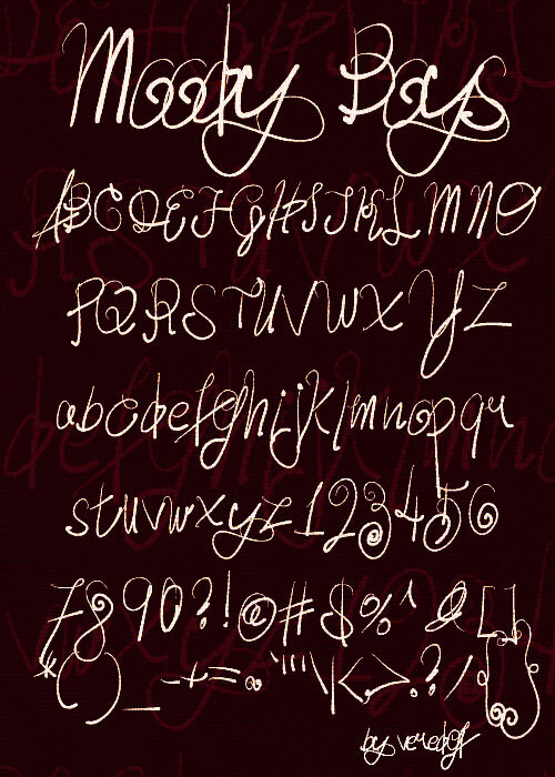 Moody Boys Druh písma
