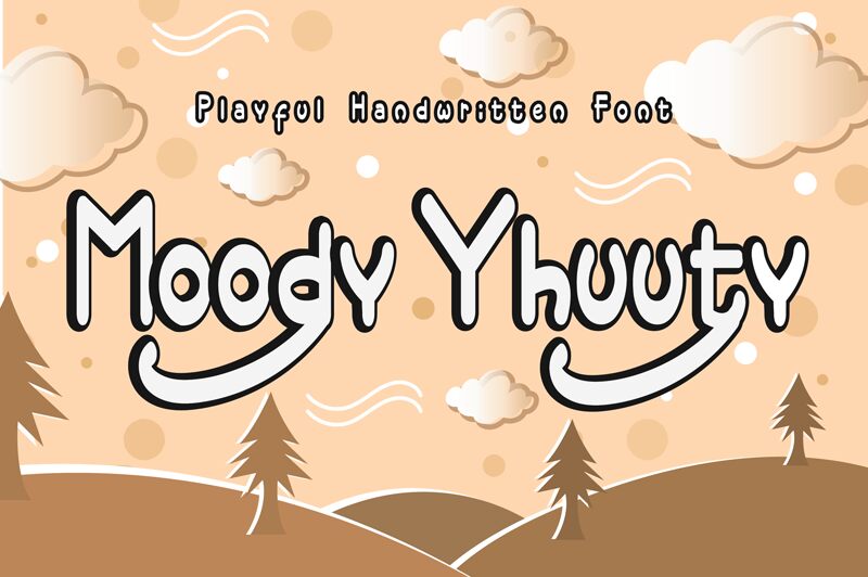 Moody Yhuuty Czcionka