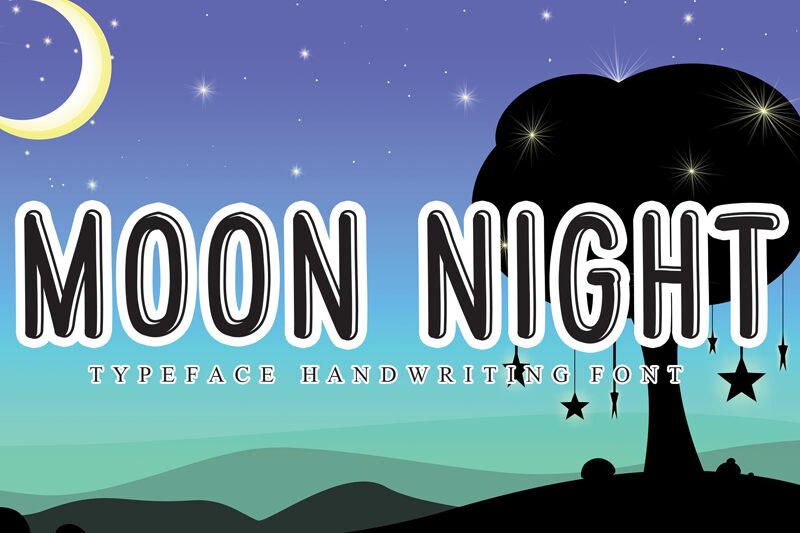 Moon Night Schriftart