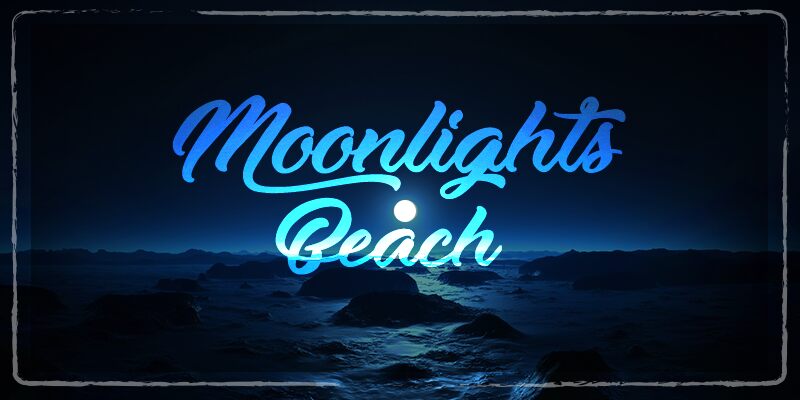Moonlights on the Beach Schriftart