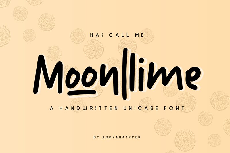 Moonllime Schriftart