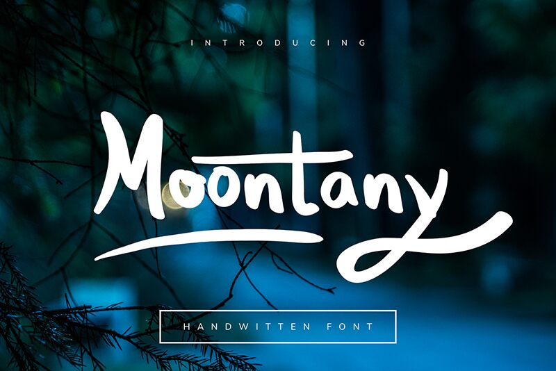 Moontany Schriftart