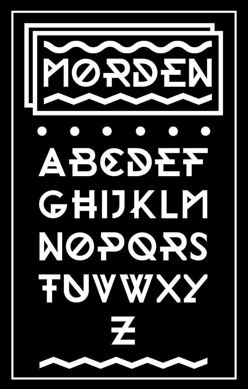 Morden Schriftart