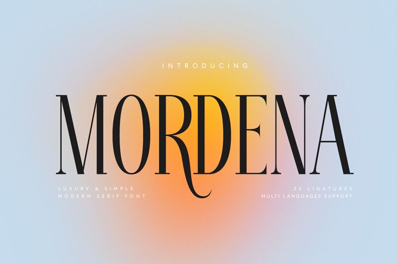 Mordena Schriftart