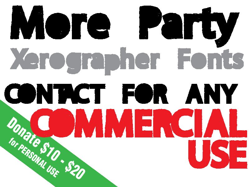 MoreParty Schriftart