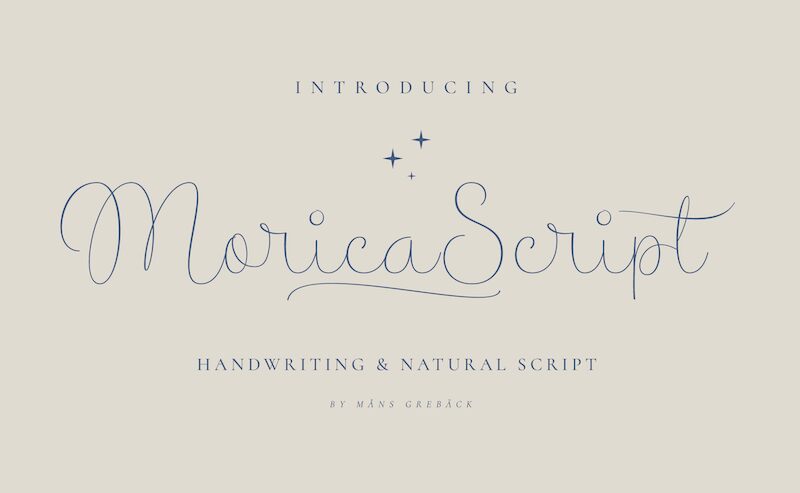Morica Script Schriftart
