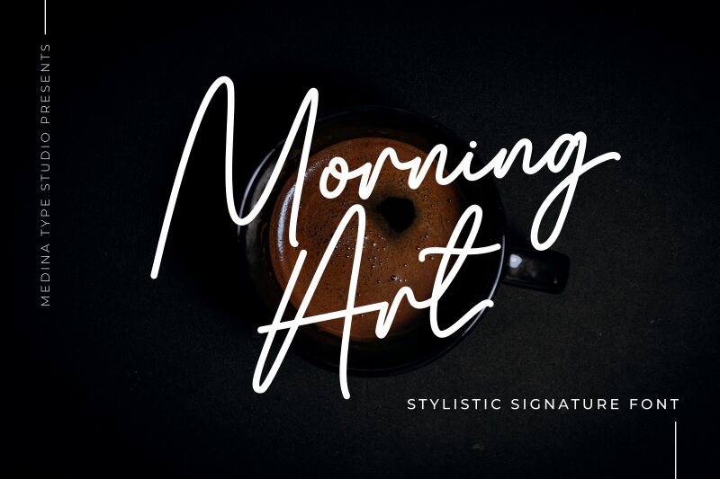 Morning Art Schriftart