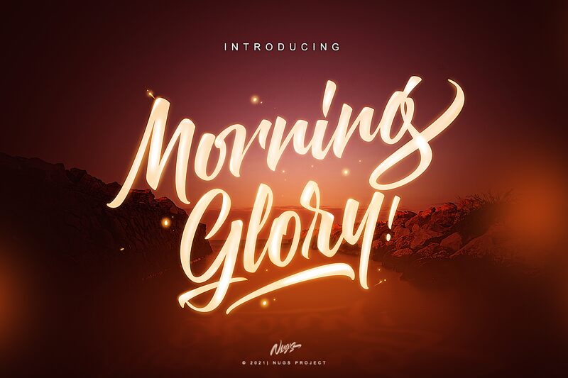 Morning Glory Schriftart