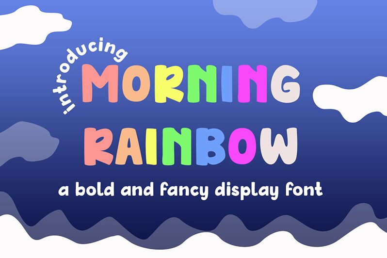 Morning Rainbow Schriftart