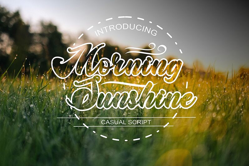 Morning Sunshine Schriftart