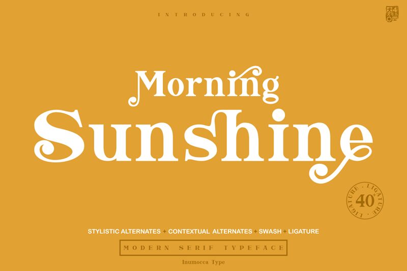 Morning Sunshine Schriftart