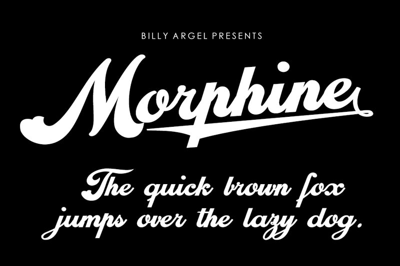 Morphine Schriftart