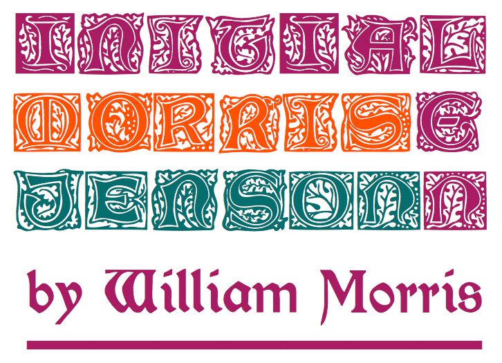 Morris Jenson Initialen Schriftart