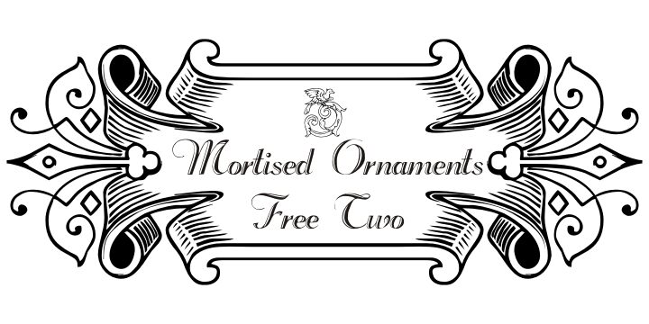 Mortised Ornaments Free Two Czcionka